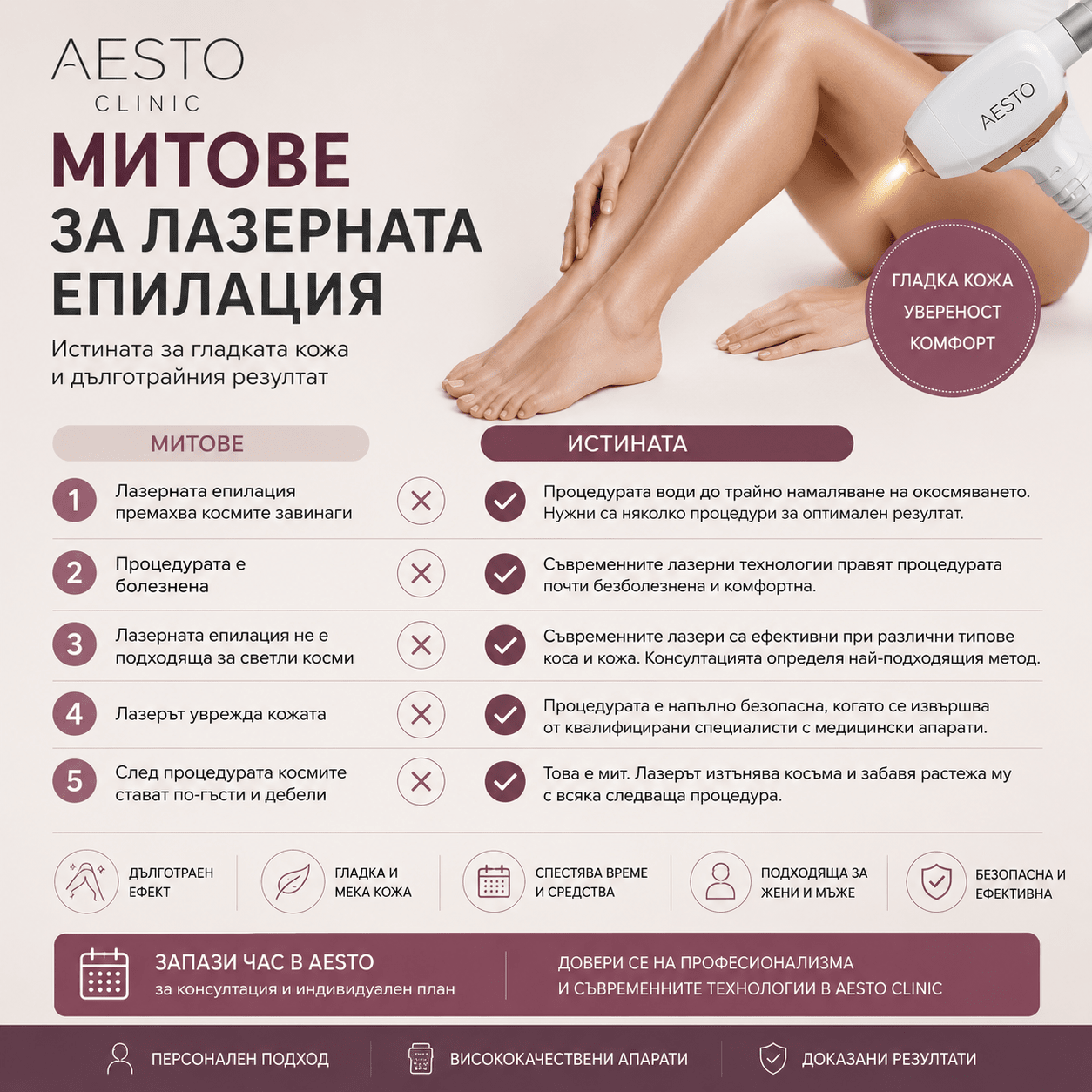 Митове за лазерната епилация